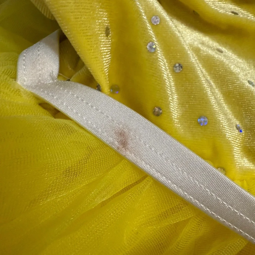 Weissman yellow tutu one piece‎ dance dress costume child XS